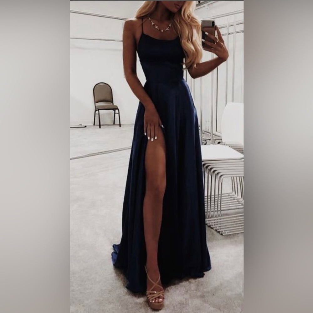 Navy Prom Dress or Bridesmaid Dress